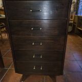 1960s oak chiffonnier cabinet