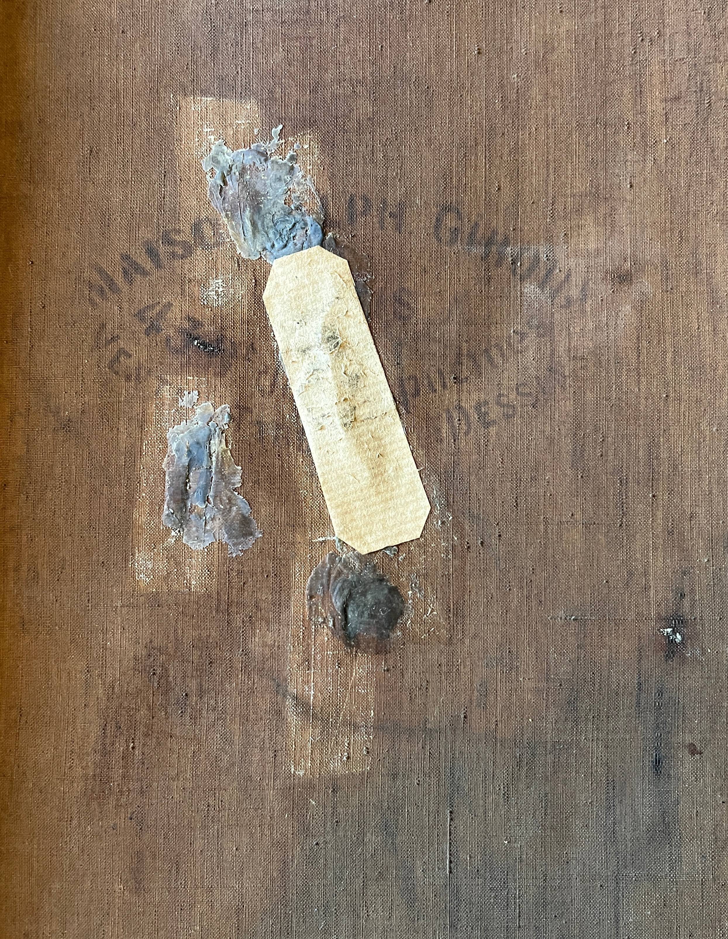 HST painting "Portrait of a young woman in traditional costume" 19th century