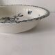Large antique Gien hollow dish, Chardons blue model – fine 19th century earthenware