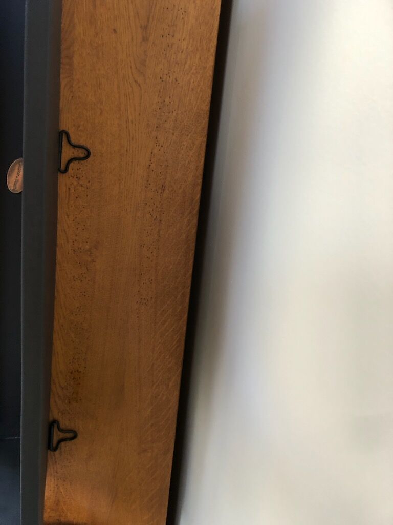 Wall coat rack with mirror