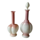 Antique opaline glass decanters, late 19th century