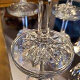 6 glasses on foot 70's