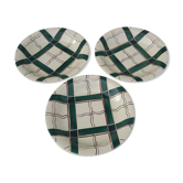 3 hollow plates in Sarreguemines model Cambo