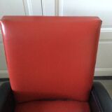 Rock n roll style skai armchair