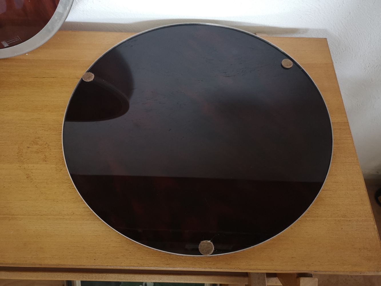 Large amber brown methacrylate tray - Felice Antonio Botta - Italy - 1970s