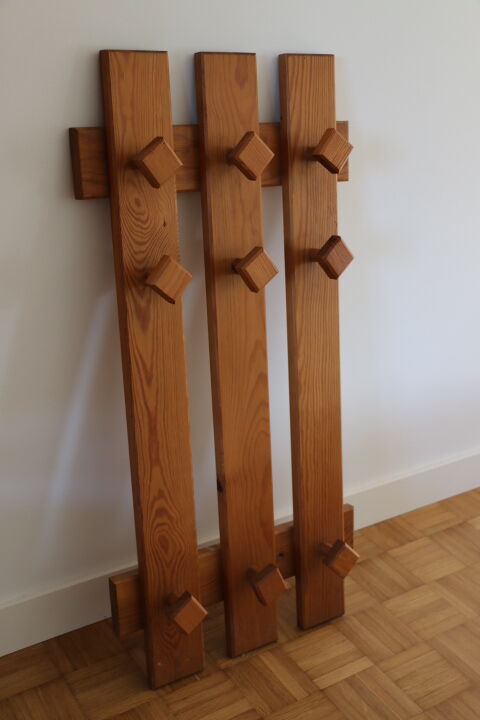 Wooden wall hook 9 hooks