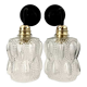 Pair of vintage bubbled glass wall lights