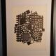 Optical Art Table - Victor Vasarely - Linear Structure - Frame 50x
