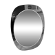 Beveled mirror, smoked glass frame, 1970