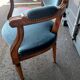 Pair of armchairs old medallion style louis xvi