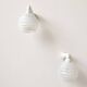 Pair of Art Deco wall lights in porcelain