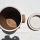 Confit pot in beige sandstone