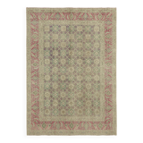 Hand-Knotted Persian Antique 1970s 241 cm x 340 cm Beige Wool Carpet