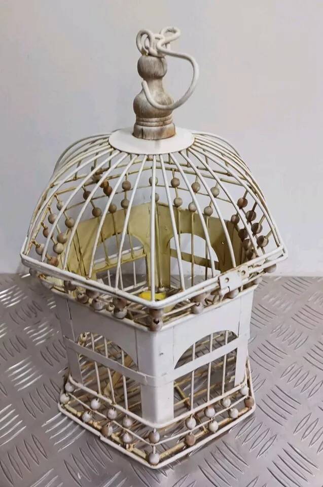 Pair of vintage bird cages