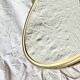 Vintage oval mirror with brass border - EDIL