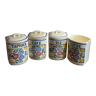 4 ceramic Goulet Josetti spice jars
