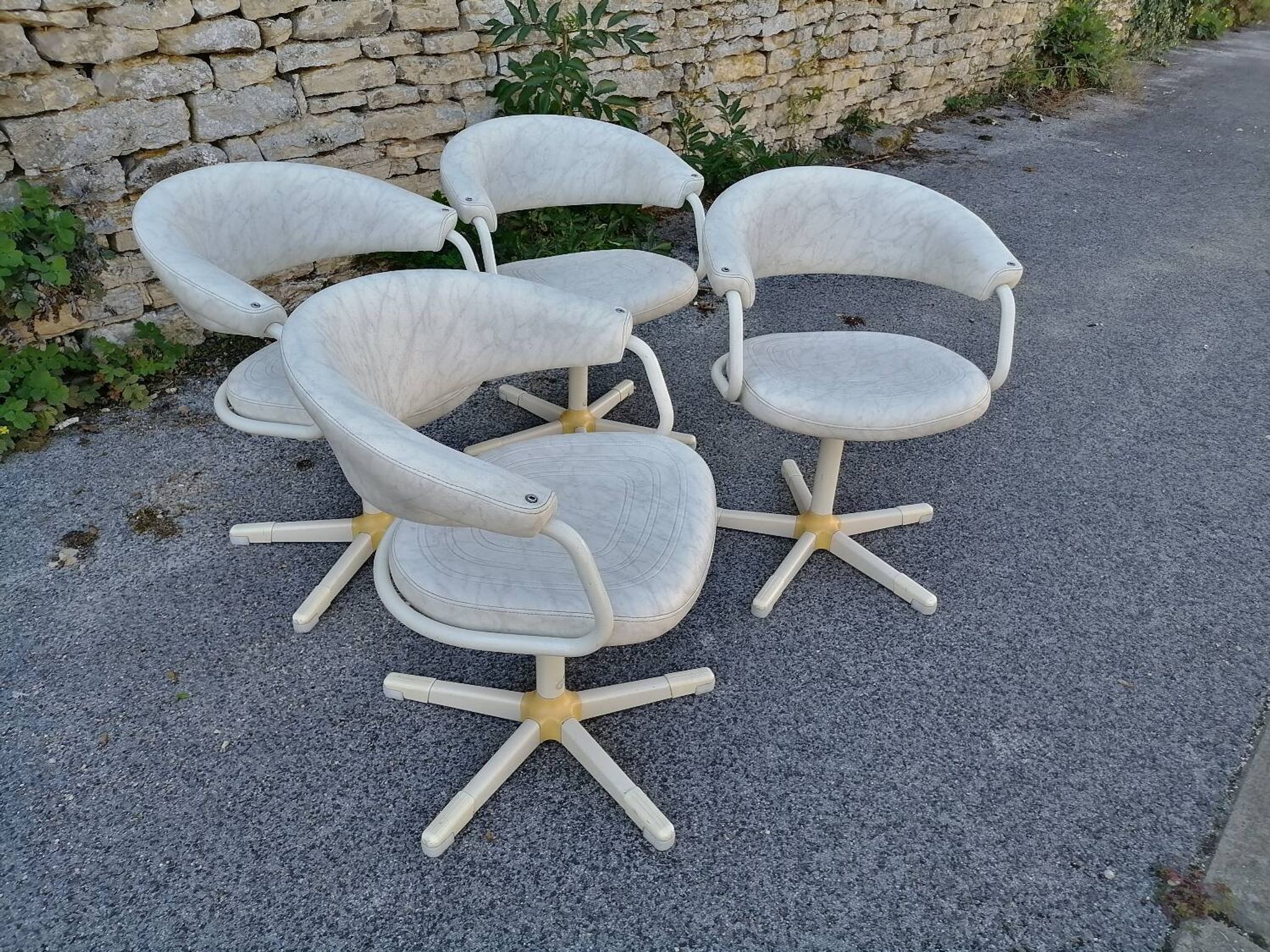Vintage barber chair suite