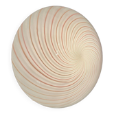 Pink Swirl Murano glass Flushmount by Venini