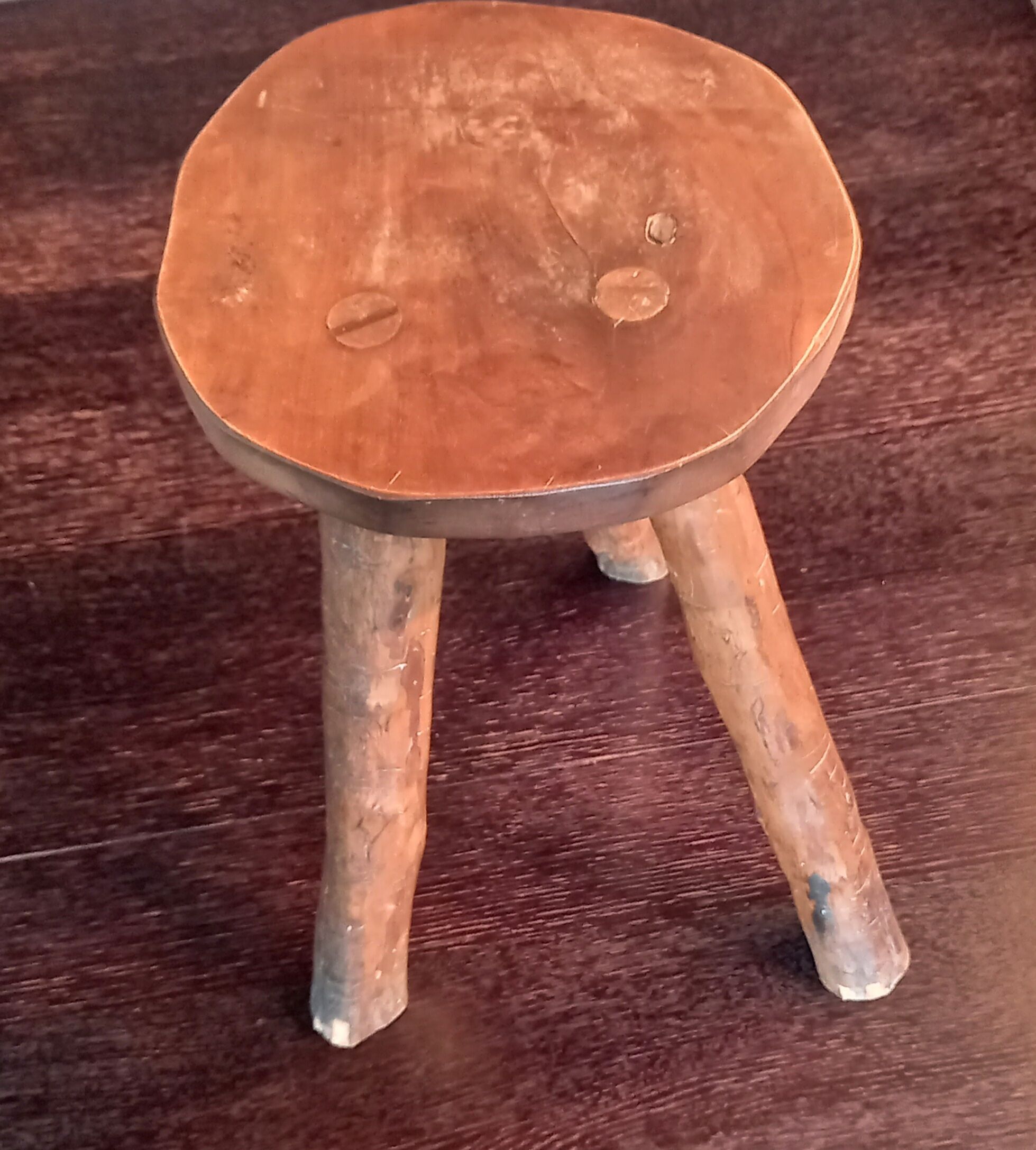 Brutalist wooden stool 60/70