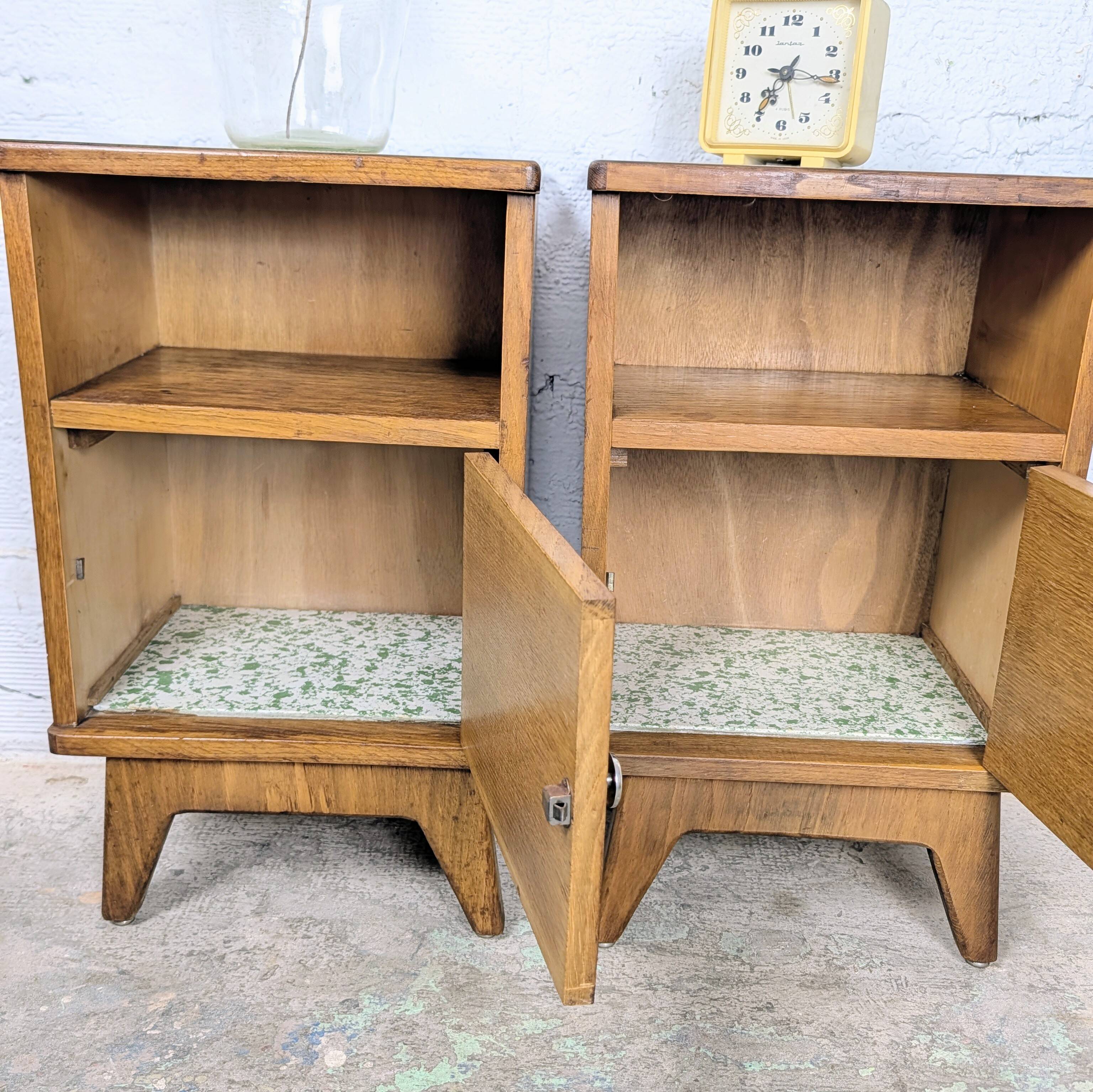 Pair of vintage bedside tables