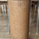 Bread hutch in oak wood and canning made in france 50s