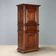 Antique baroque wardrobe in oak with safe, Italy, late 19th century.