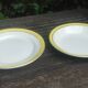 Lot of two large old porcelain serving dishes signed "Biarritz".