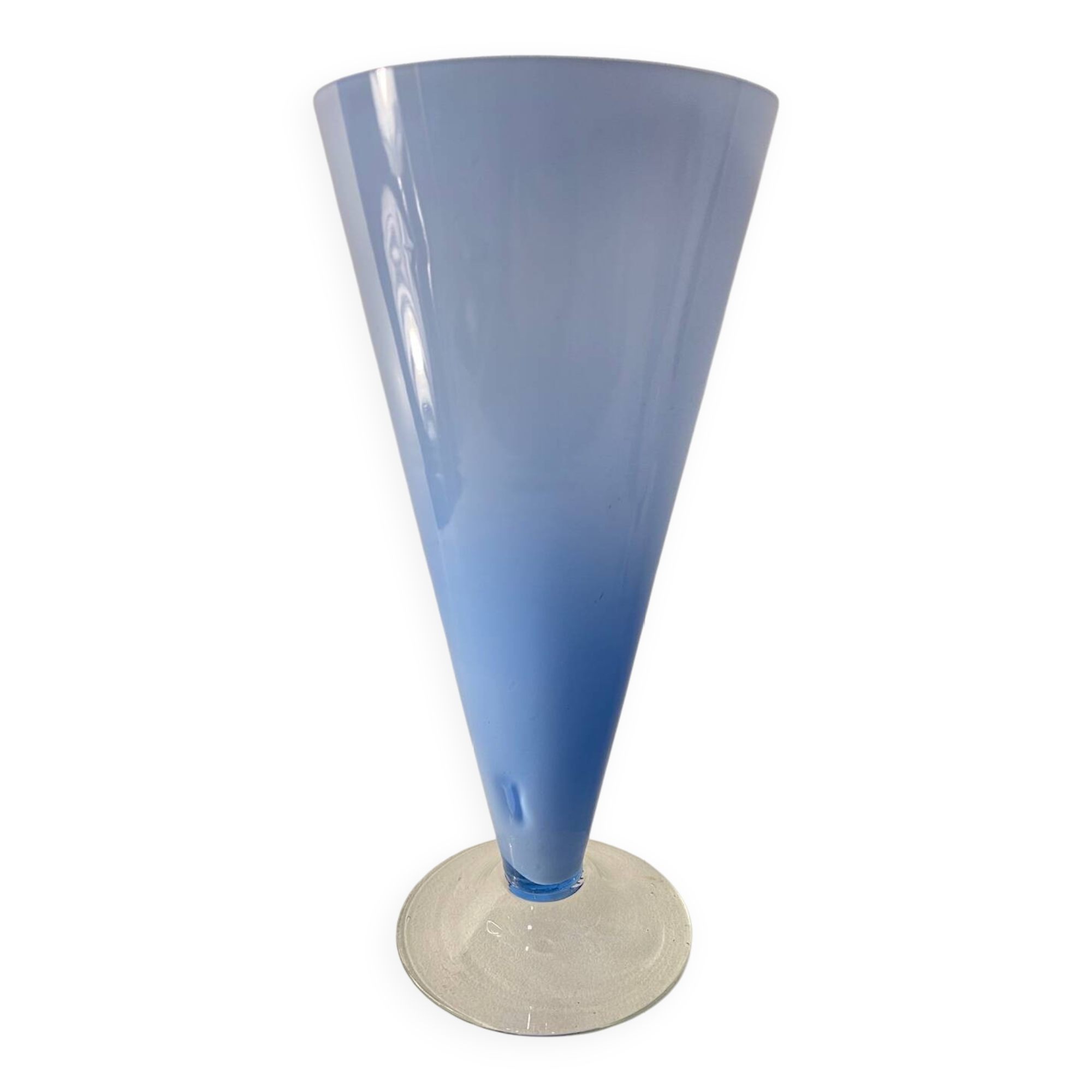 Vase coupe en verre soufflé, 1990