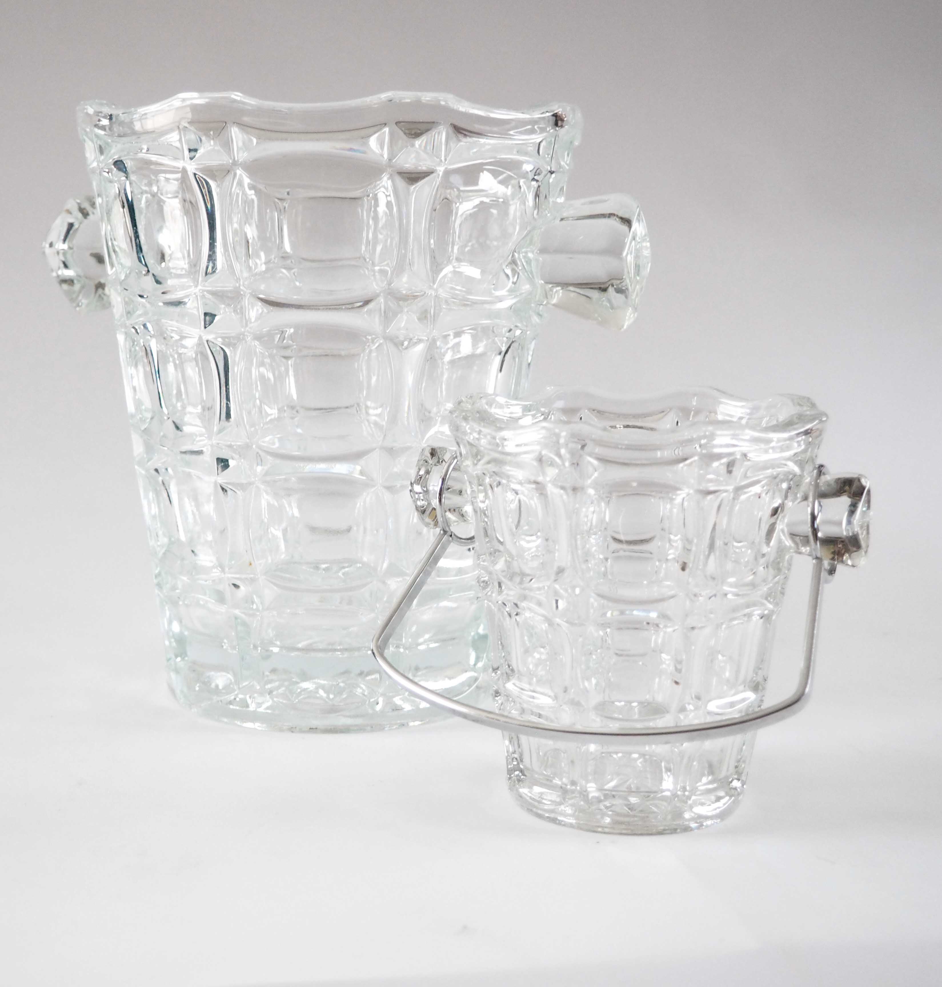 Glass champagne bucket