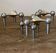 Set of 4 modular s22 candle holders nagel vintage 1970