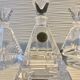 Trio RCR crystal perfume bottles