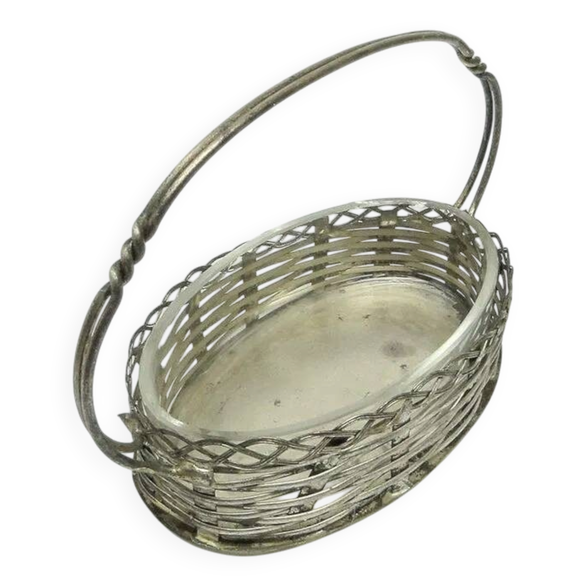 FU3 Toothpick Holder Like a Basket in Art Nouveau Style