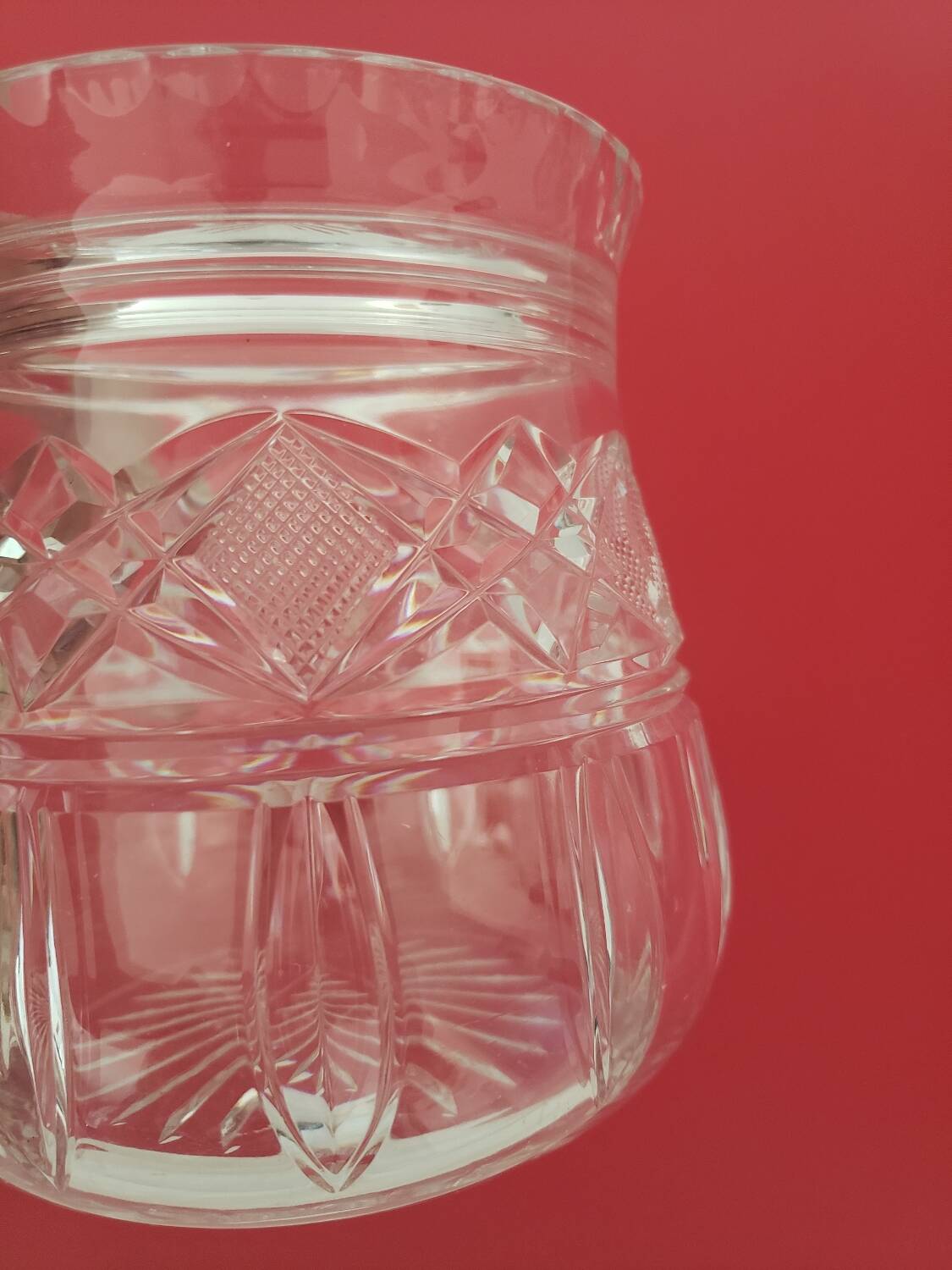 Vintage crystal vase