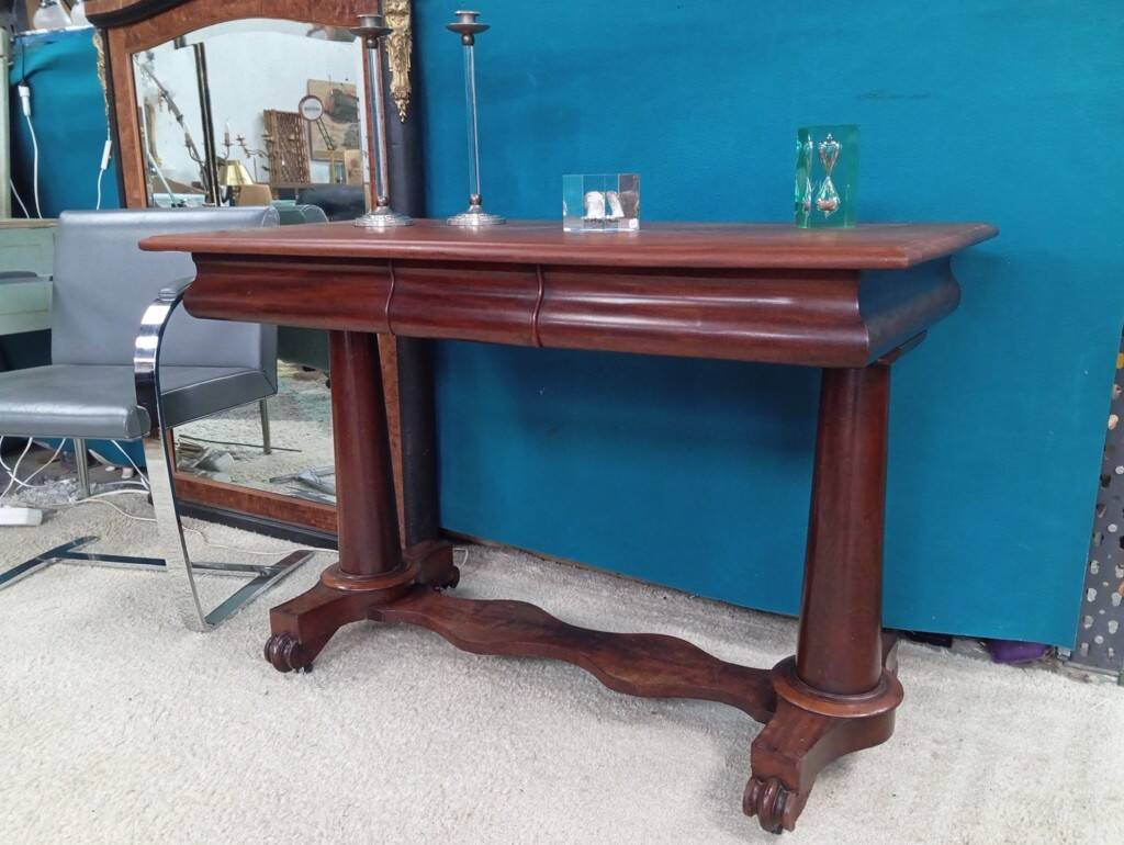 Regency mahogany console desk 19th century