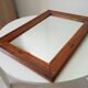 Vintage Art Deco wooden mirror from the 1950s.