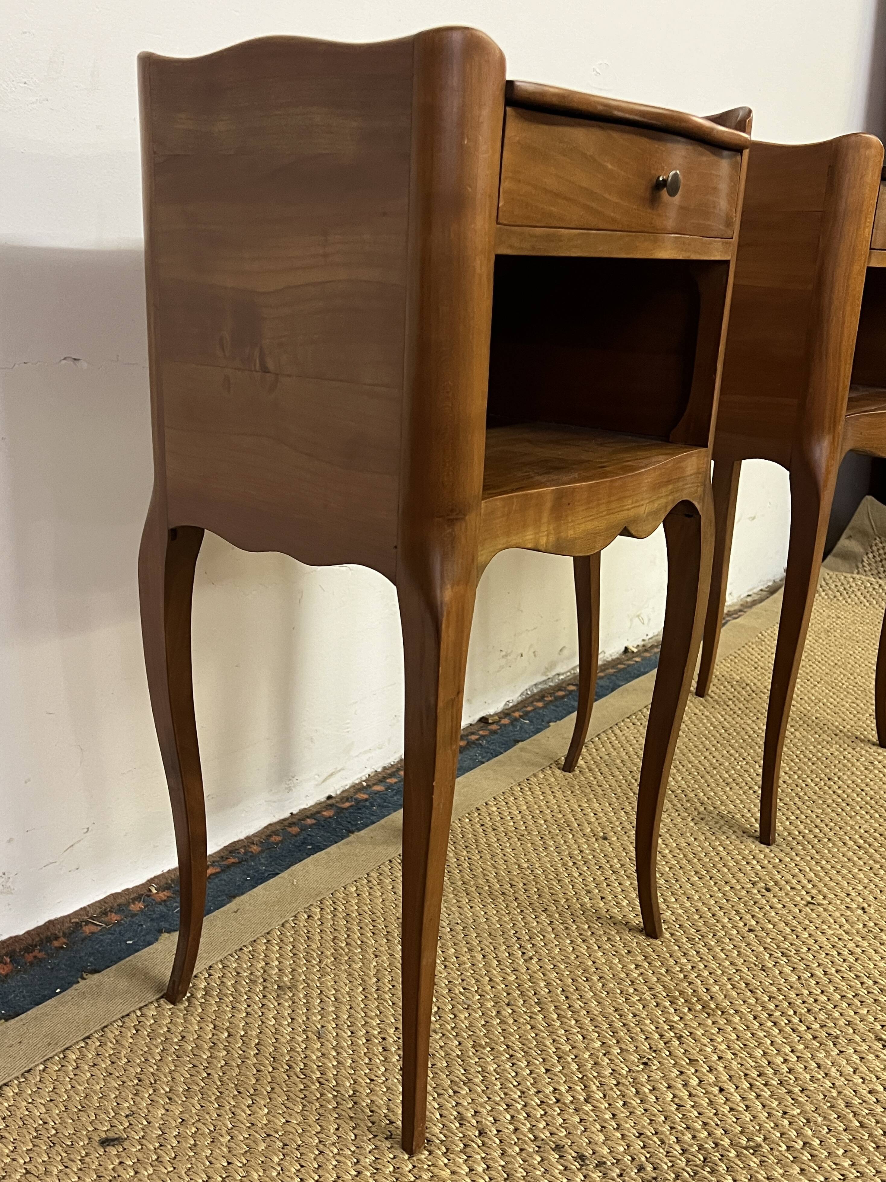 Pair of Louis XV style bedside tables