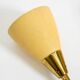 Mid Century unused brass wall lamp with double shade by Cosack Leuchten