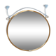 Large golden round mirror 70cm