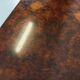 Table basse rectangulaire vintage en orme et loupe d’orme des années 70