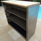 Industrial low metal furniture goes everywhere with wood top