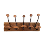 Door sliding wall coats 5 racks