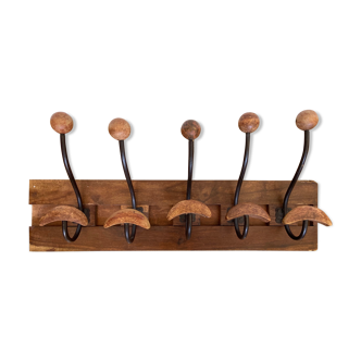 Door sliding wall coats 5 racks