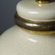 Vintage 1980s-90s Le Dauphin Dynastie crackle-glazed earthenware lamp
