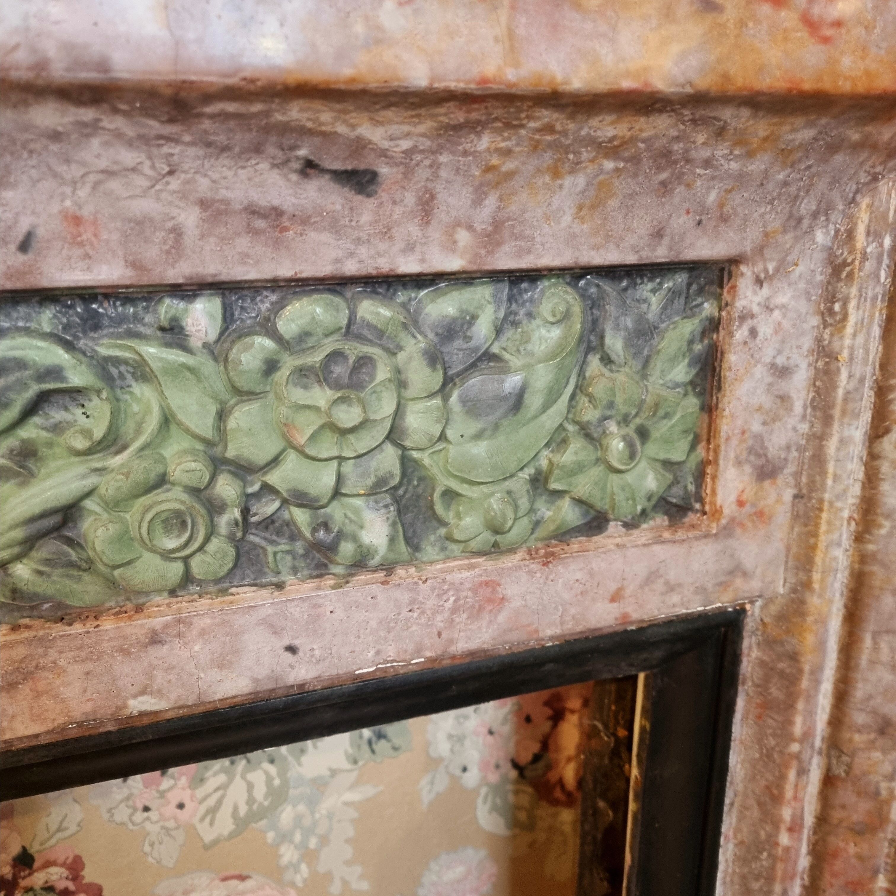 Cheminée art nouveau 1920