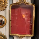 Golden wood display case