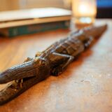 Sculpture crocodile en ébène début XXèeme