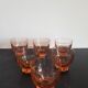 Lot de 6 petits verres rose