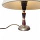 Vintage Bakelite & Brass Shell Table Lamp - Linen Shade - Years