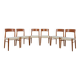 Mid-Century Modern Teak Dining Chairs model 26 by Henry Kjærnulf  for Korup