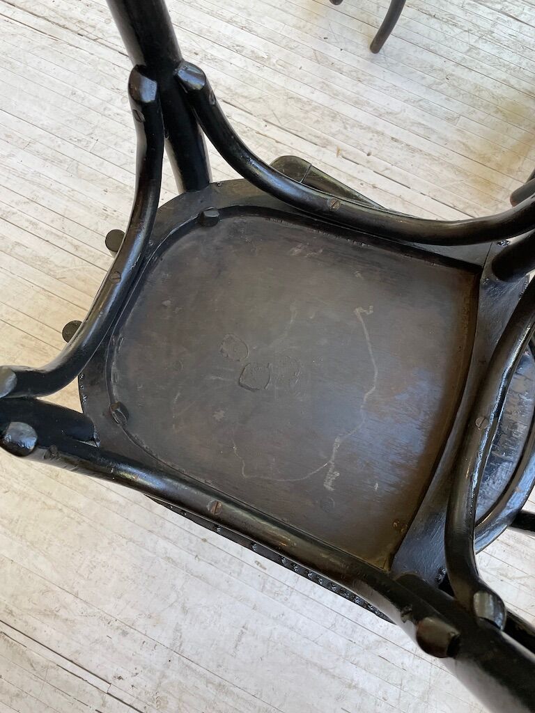 Lot 11 black Baumann bistro chairs